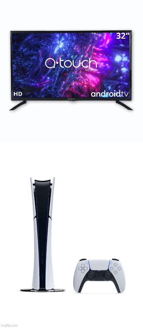 Q-Touch and PlayStation 5 Mexico Blank Meme Template