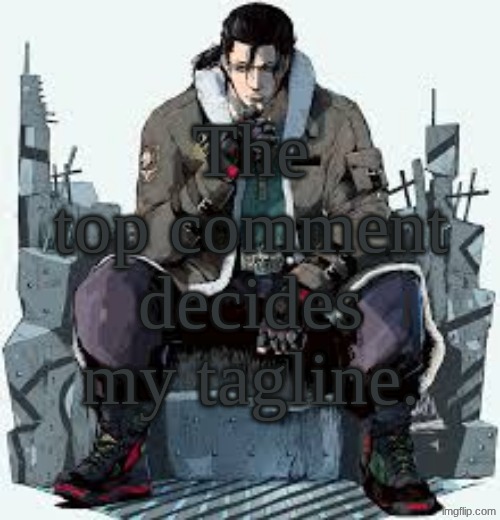 Dragunov the Thinker | The top comment decides my tagline. | image tagged in dragunov the thinker | made w/ Imgflip meme maker