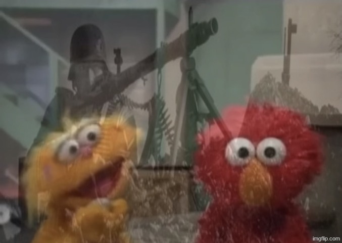 Elmo P.T.S.D. | image tagged in elmo p t s d | made w/ Imgflip meme maker