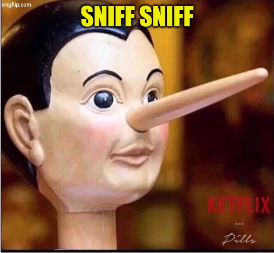 Pinocchio  | SNIFF SNIFF | image tagged in pinocchio | made w/ Imgflip meme maker