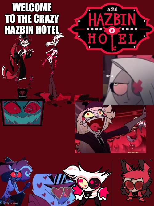 WELLCOME TO THE CRAZY HAZBIN HOTELLLLL | WELCOME TO THE CRAZY HAZBIN HOTEL | image tagged in hazbin hotel,funny memes | made w/ Imgflip meme maker
