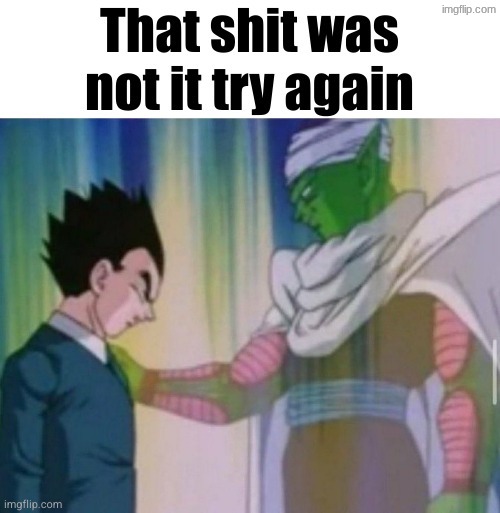 That shit was not it try again | image tagged in that shit was not it try again | made w/ Imgflip meme maker