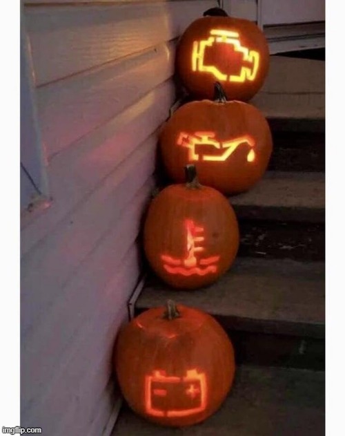 pumpkins of doom (for a car) | image tagged in what | made w/ Imgflip meme maker