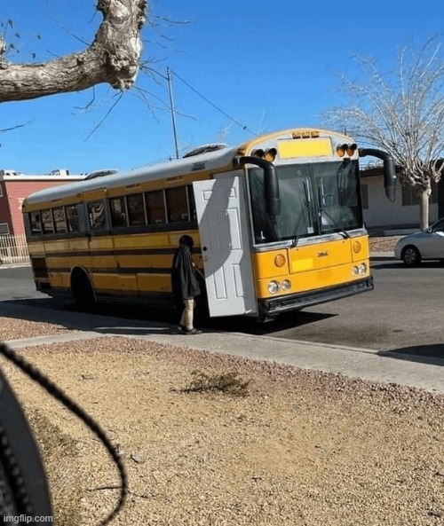 bus | image tagged in what | made w/ Imgflip meme maker