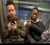 Looking at people phone prank Blank Meme Template