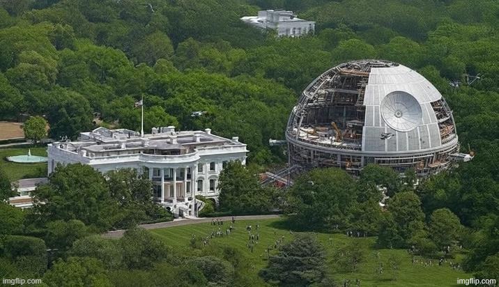 the new white house renovations trump started look peak | made w/ Imgflip meme maker