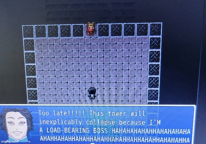 old dialogue, improved by now (cant screenshot, usually dont have wifi) | made w/ Imgflip meme maker