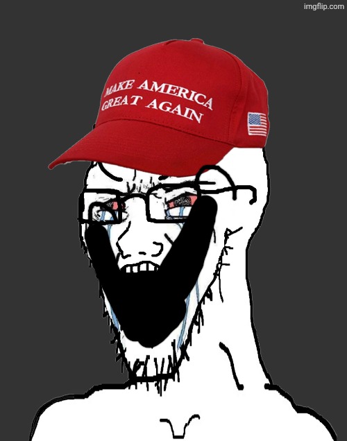 Crying MAGA wojak | image tagged in crying maga wojak | made w/ Imgflip meme maker