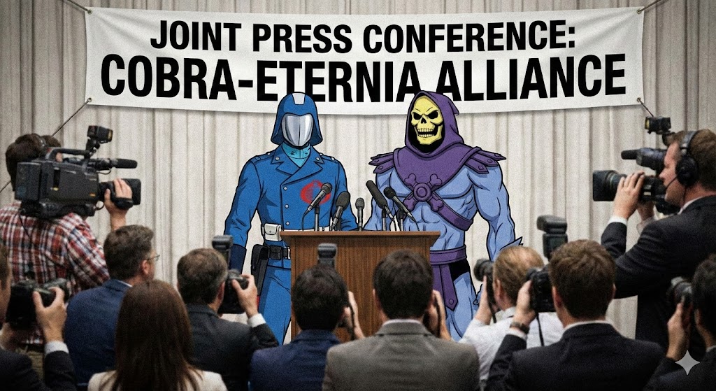evil press conference Blank Meme Template