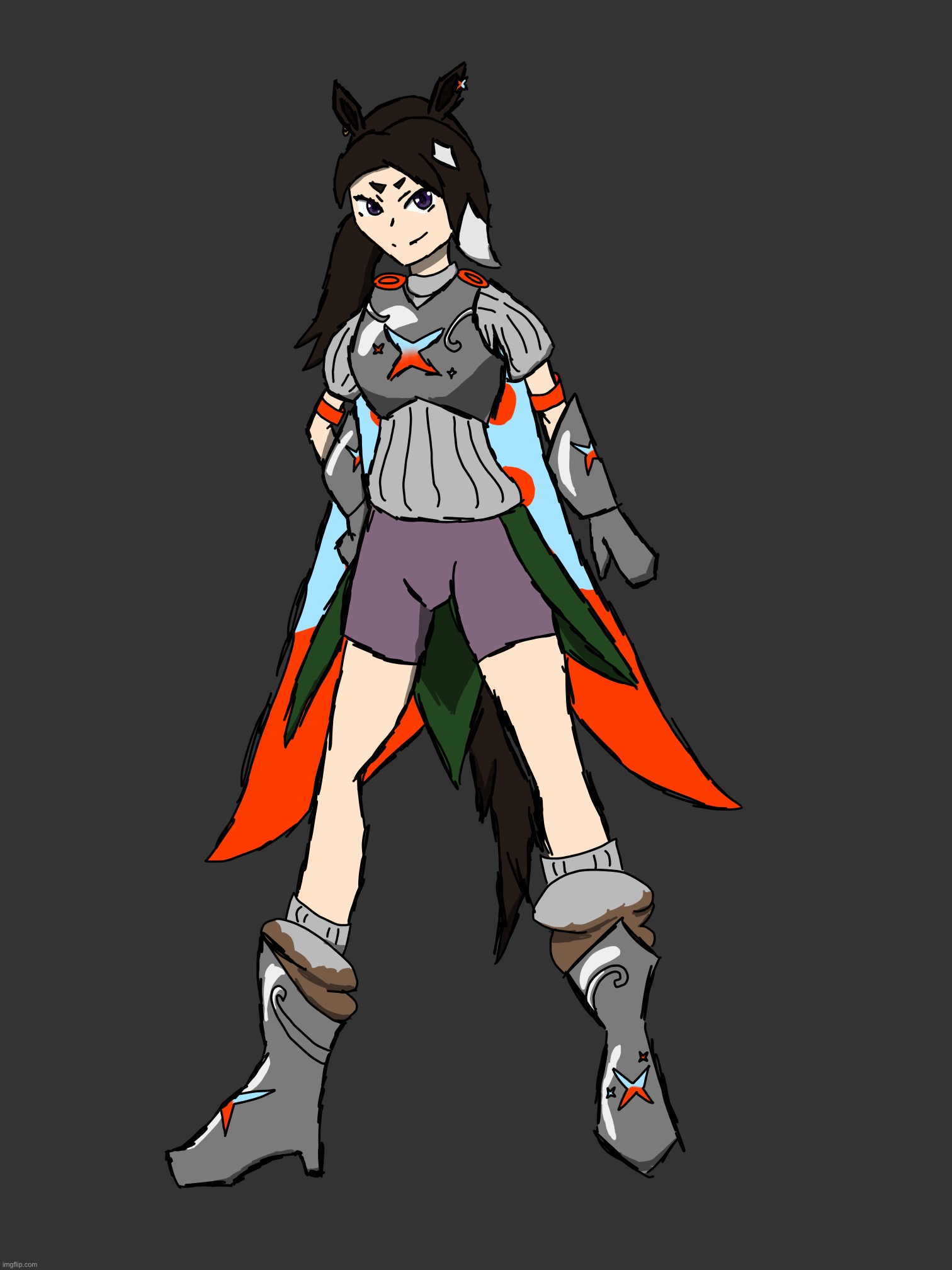 Umamusume hyperfixation got so bad that I made an Uma oc, her name’s Pixie Knight | image tagged in uma pixie knight by pearlfan23 | made w/ Imgflip meme maker