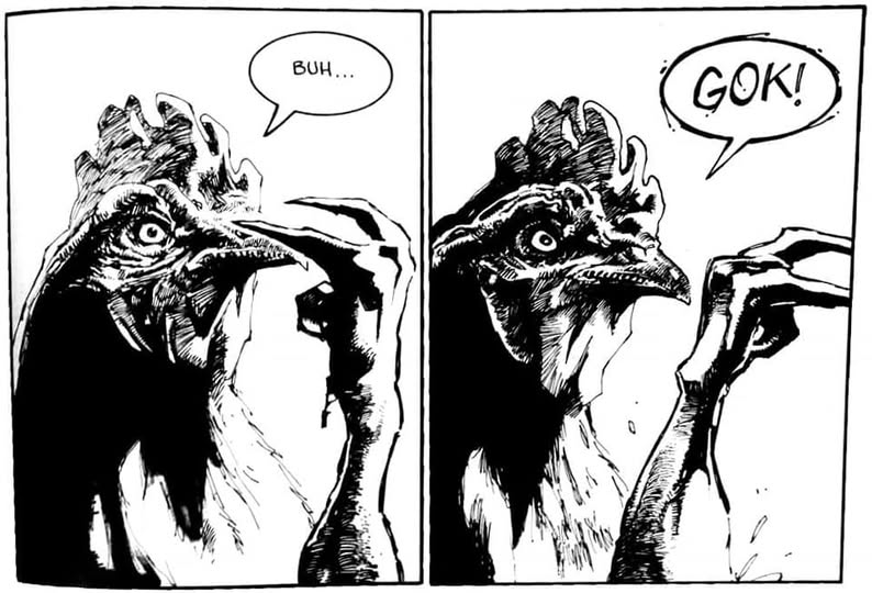 Chicken Buh Gok I See You Blank Meme Template