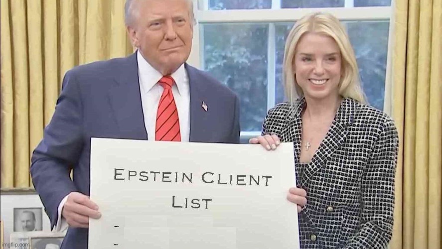 Epstein client list | image tagged in epstein client list | made w/ Imgflip meme maker