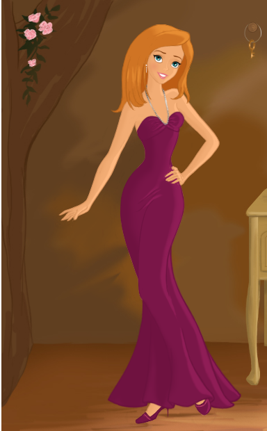 Giselle Wearing her Ballgown Blank Meme Template