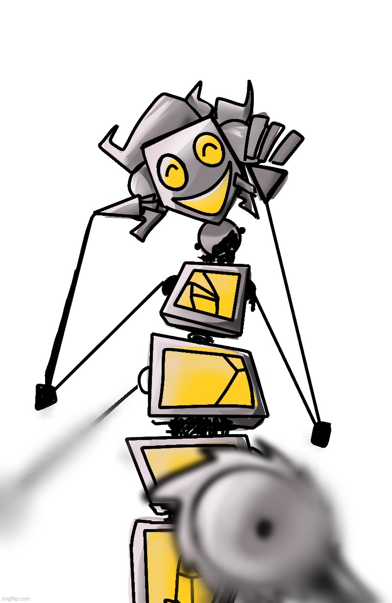 Funny rbobot centipede lady CARMEN says hello | made w/ Imgflip meme maker