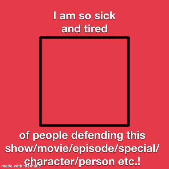 I hate this defend Blank Meme Template