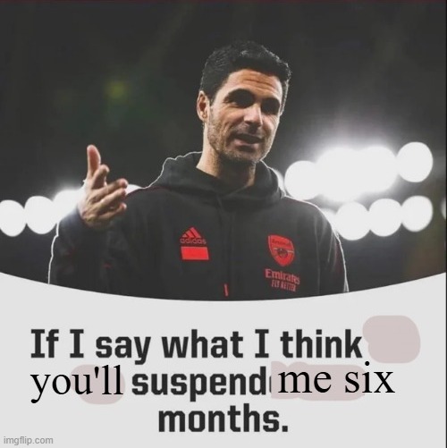 okay idc if you guys don't care but i made this a template | image tagged in if i say what i think you'll suspend me six months | made w/ Imgflip meme maker
