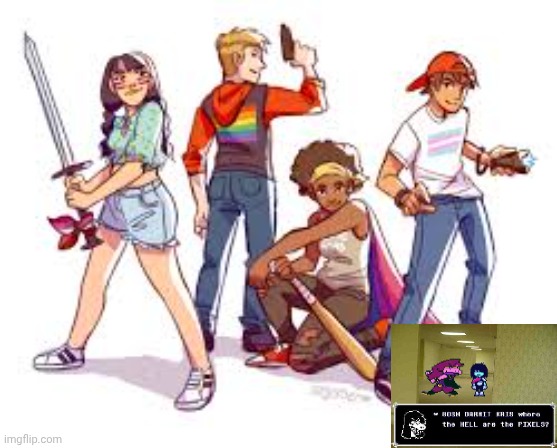 longsword glock bat taser. i would absolutely read this webcomic (also i misplaced the pixels. sorry) | made w/ Imgflip meme maker