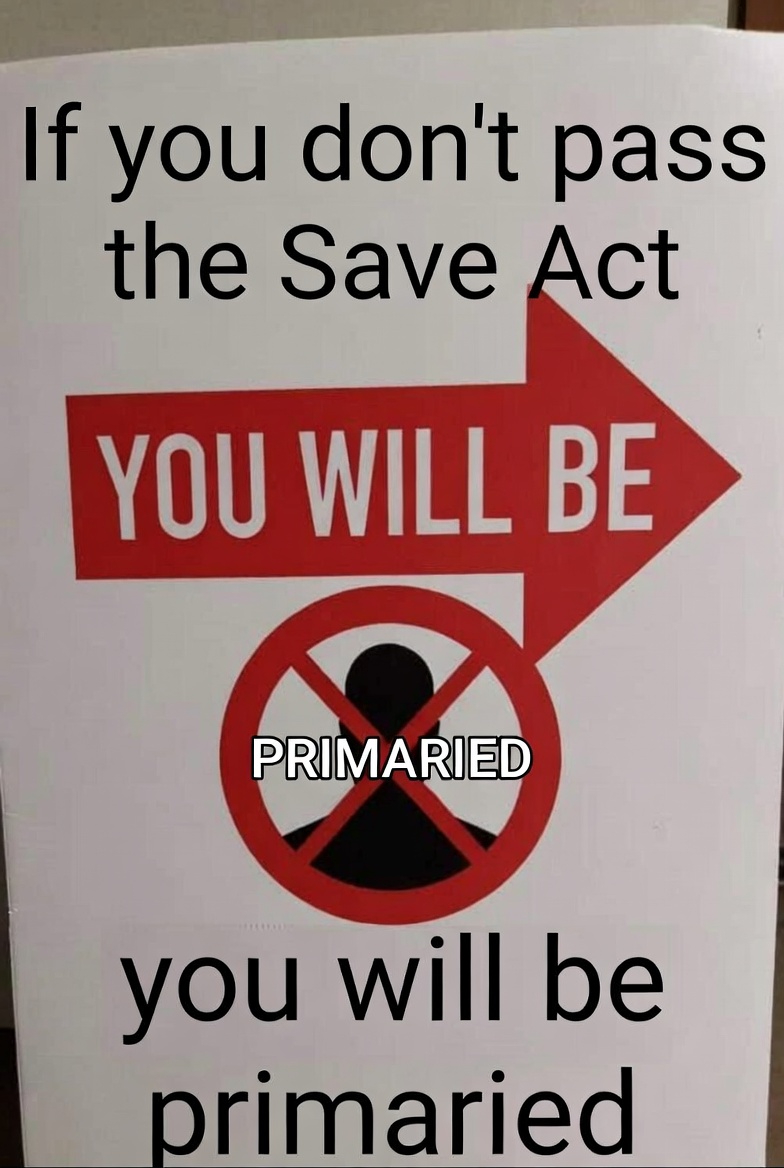 SAVE ACT Blank Meme Template