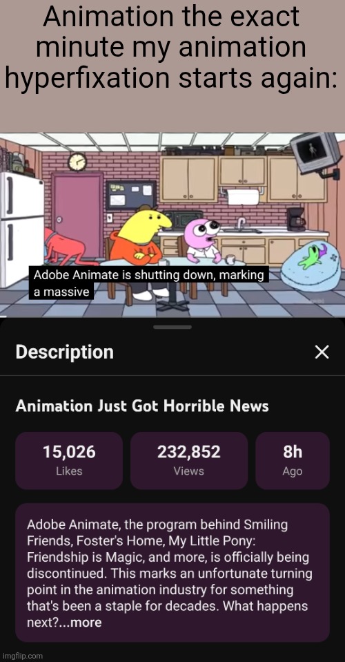 Animation the exact minute my animation hyperfixation starts again: | made w/ Imgflip meme maker