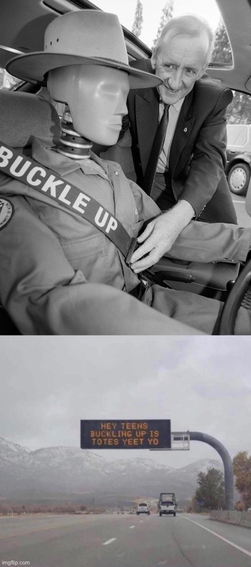 Buckle Up Cowboy | image tagged in buckling up is totes yeet yo,buckle up,cowboy,dummy | made w/ Imgflip meme maker