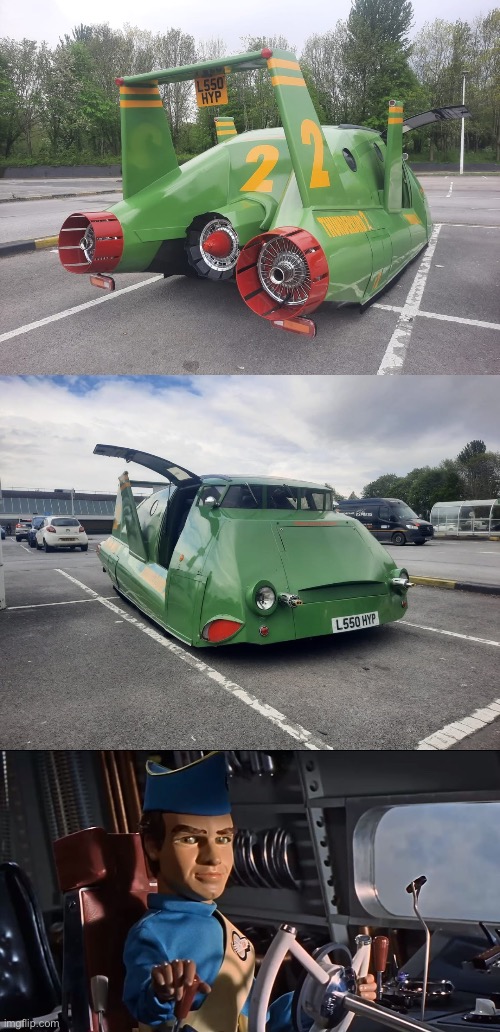 My dream machine | image tagged in thunderbird 2,car | made w/ Imgflip meme maker