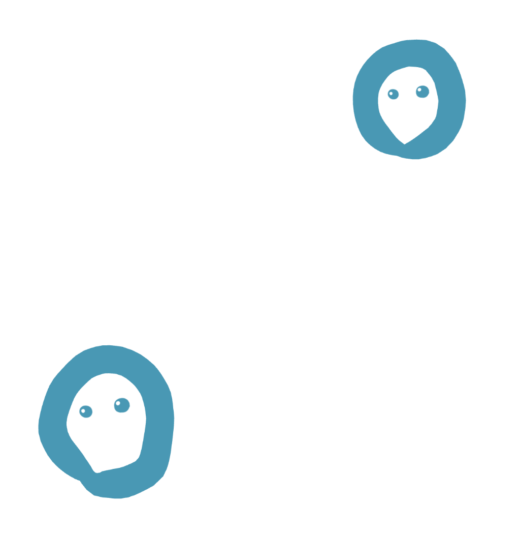 Draw a line to reach the other face Blank Meme Template