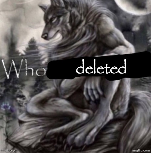 who deleted | image tagged in who deleted | made w/ Imgflip meme maker