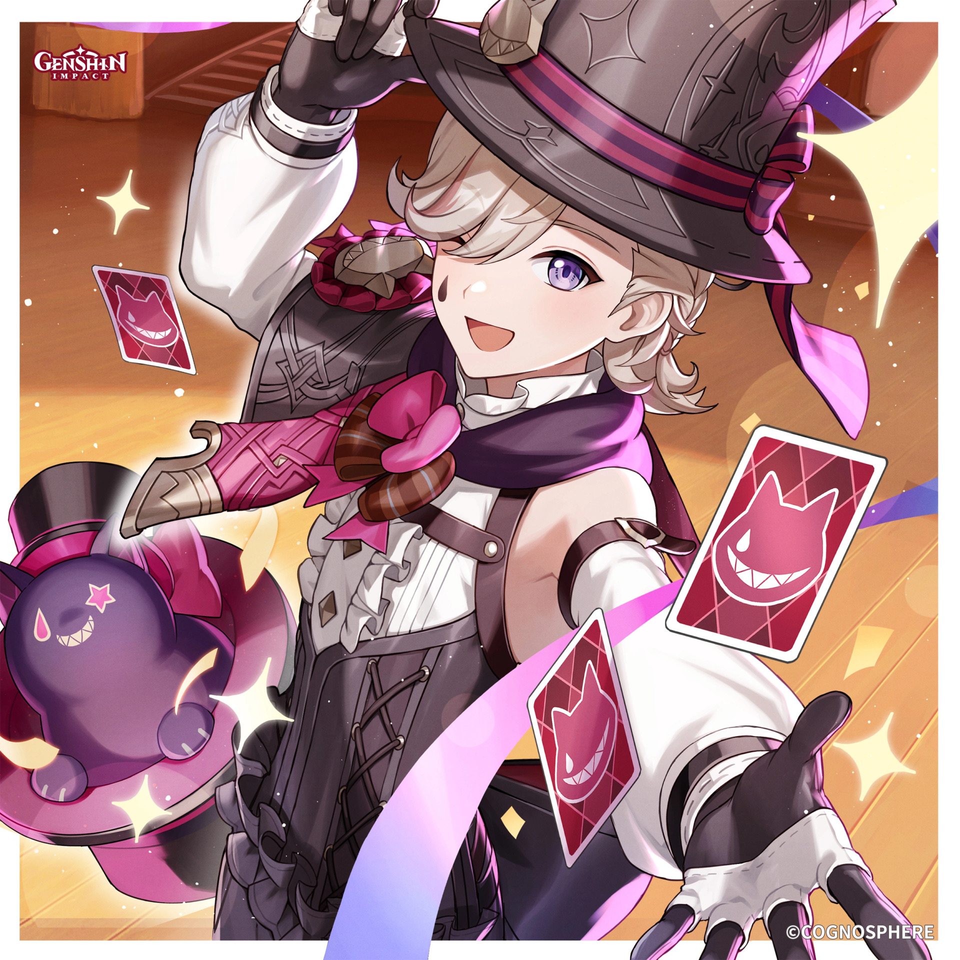 Lyney Birthday Art Blank Meme Template