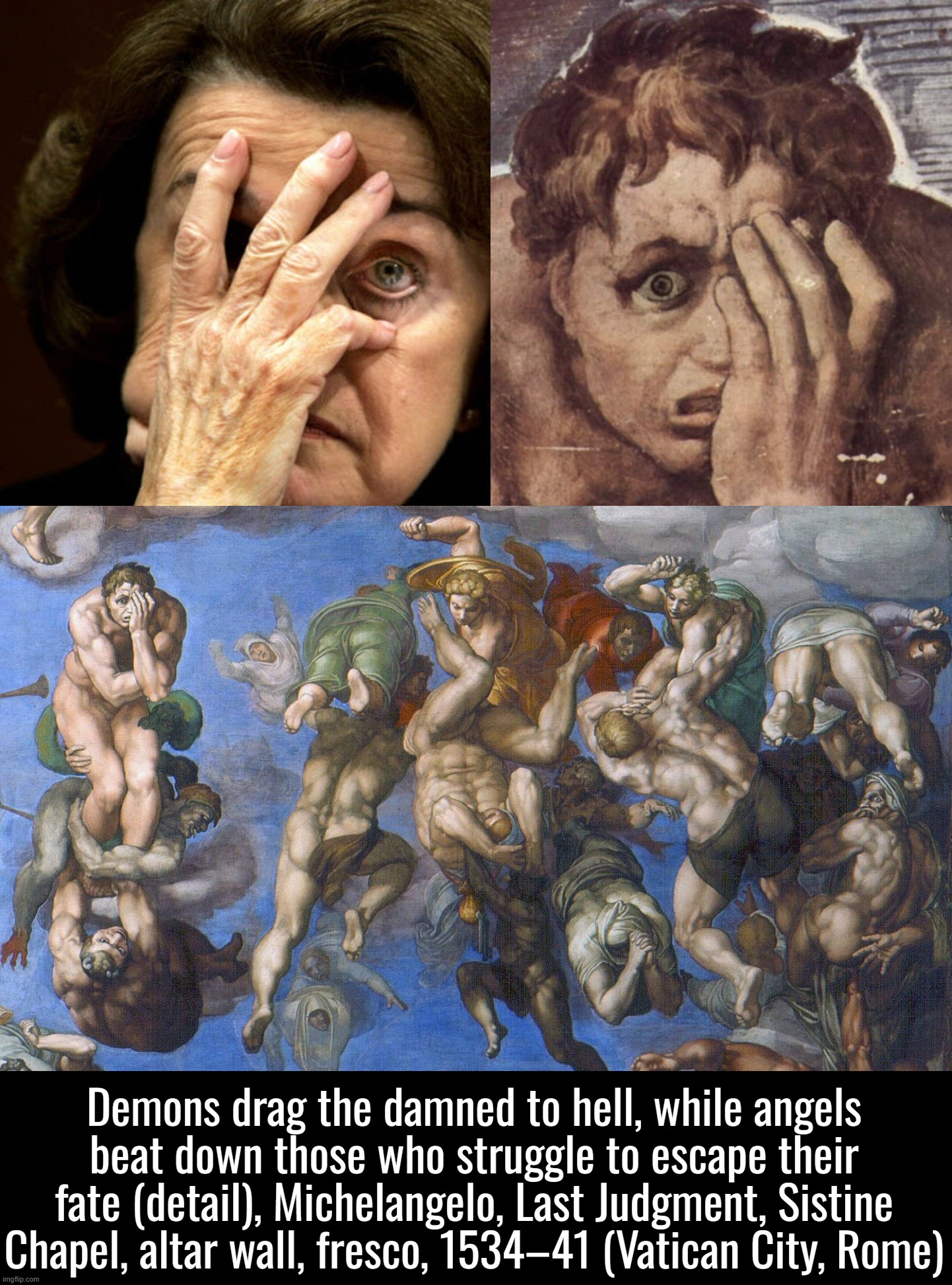 “So, remember, every picture tells a story, don't it…” ― Rod Stewart | image tagged in california,san francisco,catholic,israel,ukraine,michelangelo | made w/ Imgflip meme maker