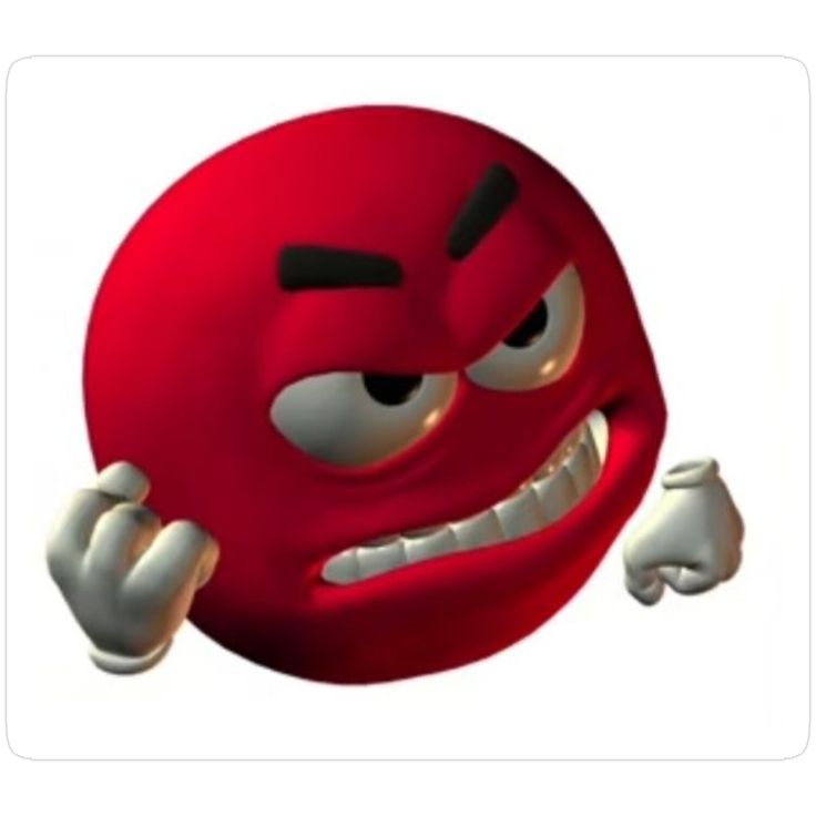 Red Angry Face Blank Meme Template