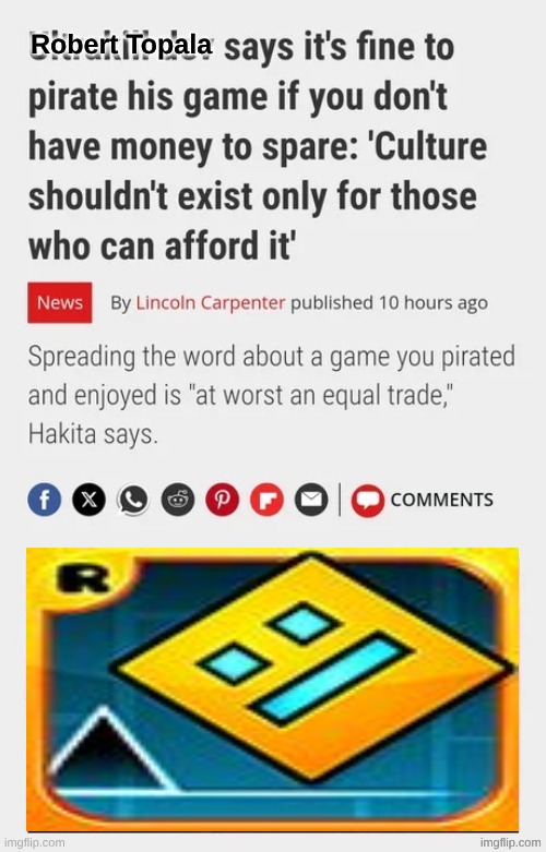 Robert Topala | made w/ Imgflip meme maker