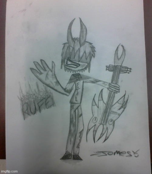 This is one of my OC's, Rufe! | image tagged in drawing,yummy,what | made w/ Imgflip meme maker