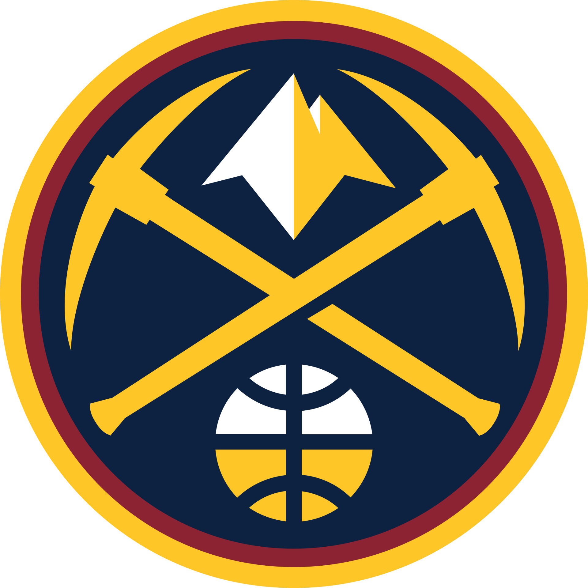 Denver Nuggets logo Blank Meme Template
