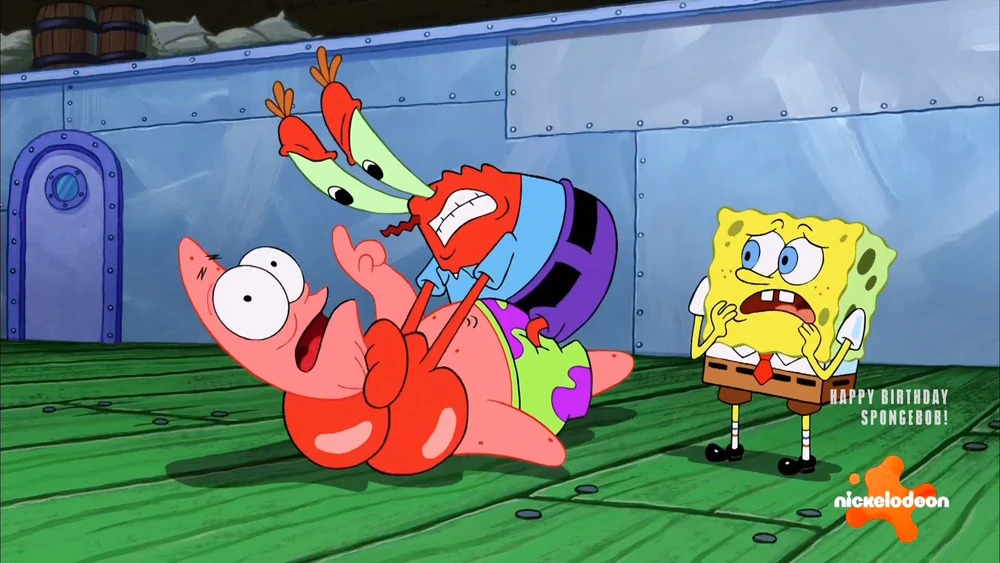patrick getting strangled Blank Meme Template