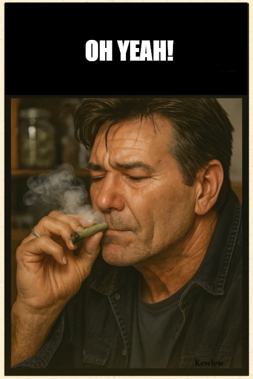 lou smoking | OH YEAH! | image tagged in lou smoking | made w/ Imgflip meme maker
