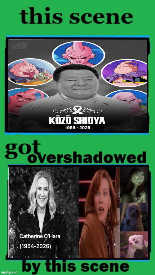 this death got overshadowed by this death | image tagged in this scene got overshadowed by this scene,anime,rest in peace,death,dragon ball z,home alone | made w/ Imgflip meme maker