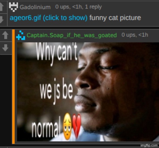 the link is an enderparrot post. you have been warned | made w/ Imgflip meme maker