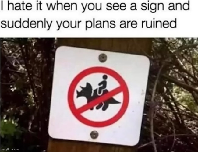 image tagged in signs,dinosaur | made w/ Imgflip meme maker