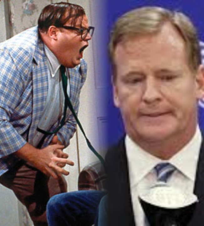 Chris Farley and Roger Goodell Blank Meme Template