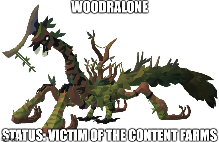 WOODRALONE STATUS: VICTIM OF THE CONTENT FARMS | made w/ Imgflip meme maker