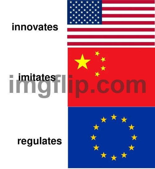 nate dogg and warren G wouldn't approve of these regulators | image tagged in usa,china,european union,communism,capitalism,america | made w/ Imgflip meme maker