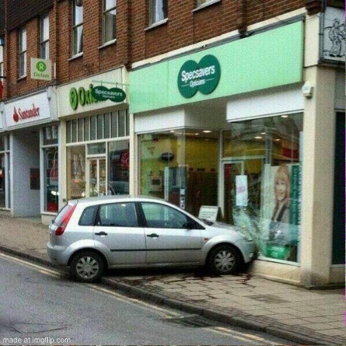 Isn’t this kind of ironic | image tagged in specsavers oh the irony | made w/ Imgflip meme maker