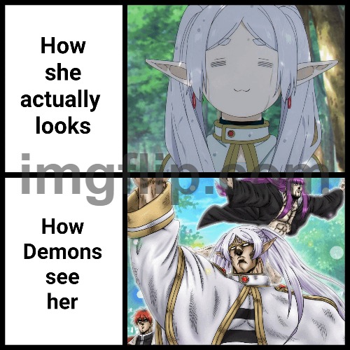 This is canon | image tagged in frieren,anime,demon | made w/ Imgflip meme maker