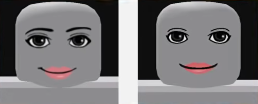 Roblox woman face Blank Meme Template