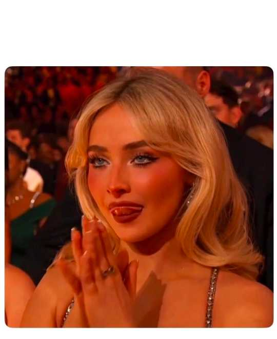 Sabrina Carpenter at the Grammy's Blank Meme Template