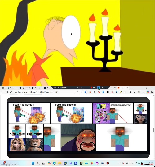 Ruining fill in memes lmao | image tagged in who laughs at matthew's clothes on fire,deviantart | made w/ Imgflip meme maker