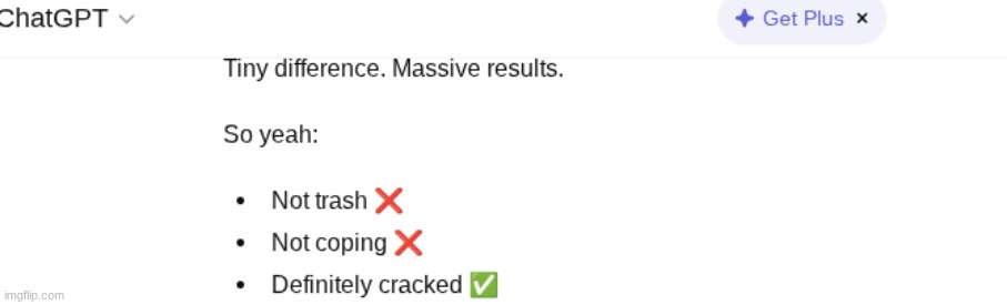 ahh gbt | image tagged in chatgpt | made w/ Imgflip meme maker