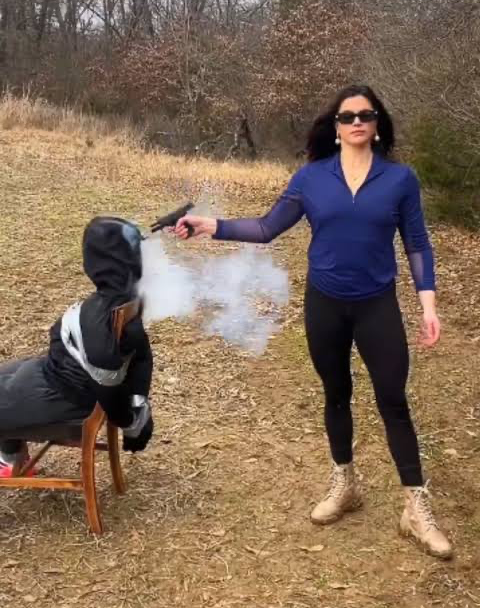 Valentina Gomez shoots Blank Meme Template