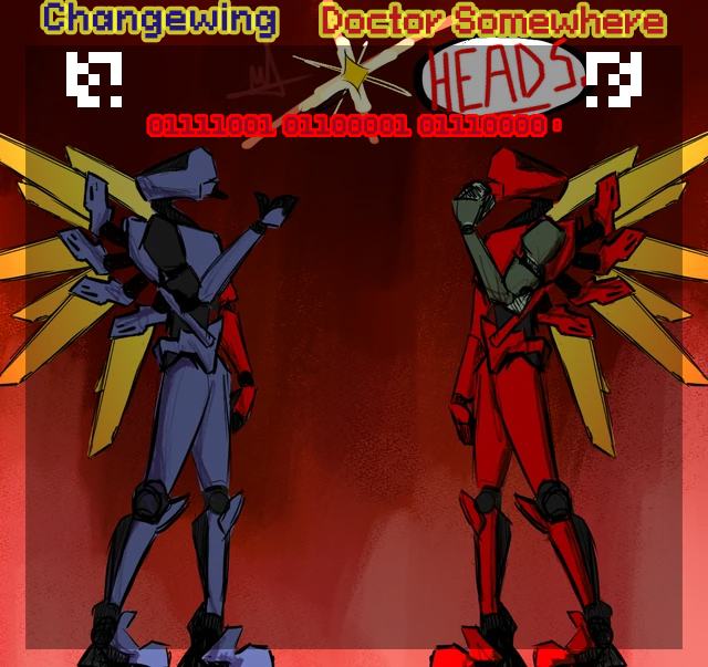 High Quality Changewing & Doctor Somewhere Ultrakill shared template Blank Meme Template