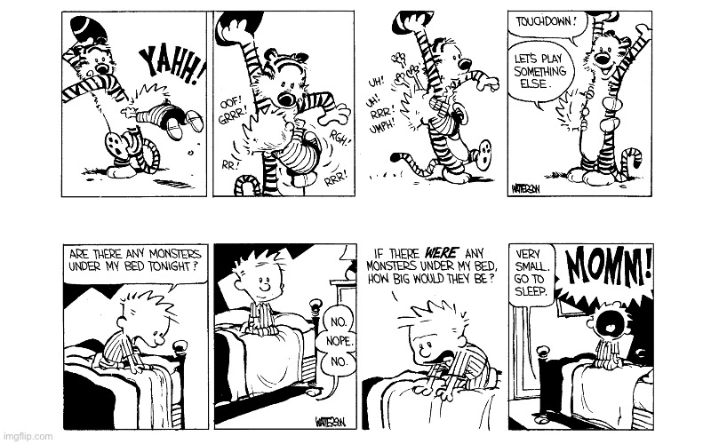 image tagged in calvin and hobbes,comics | made w/ Imgflip meme maker